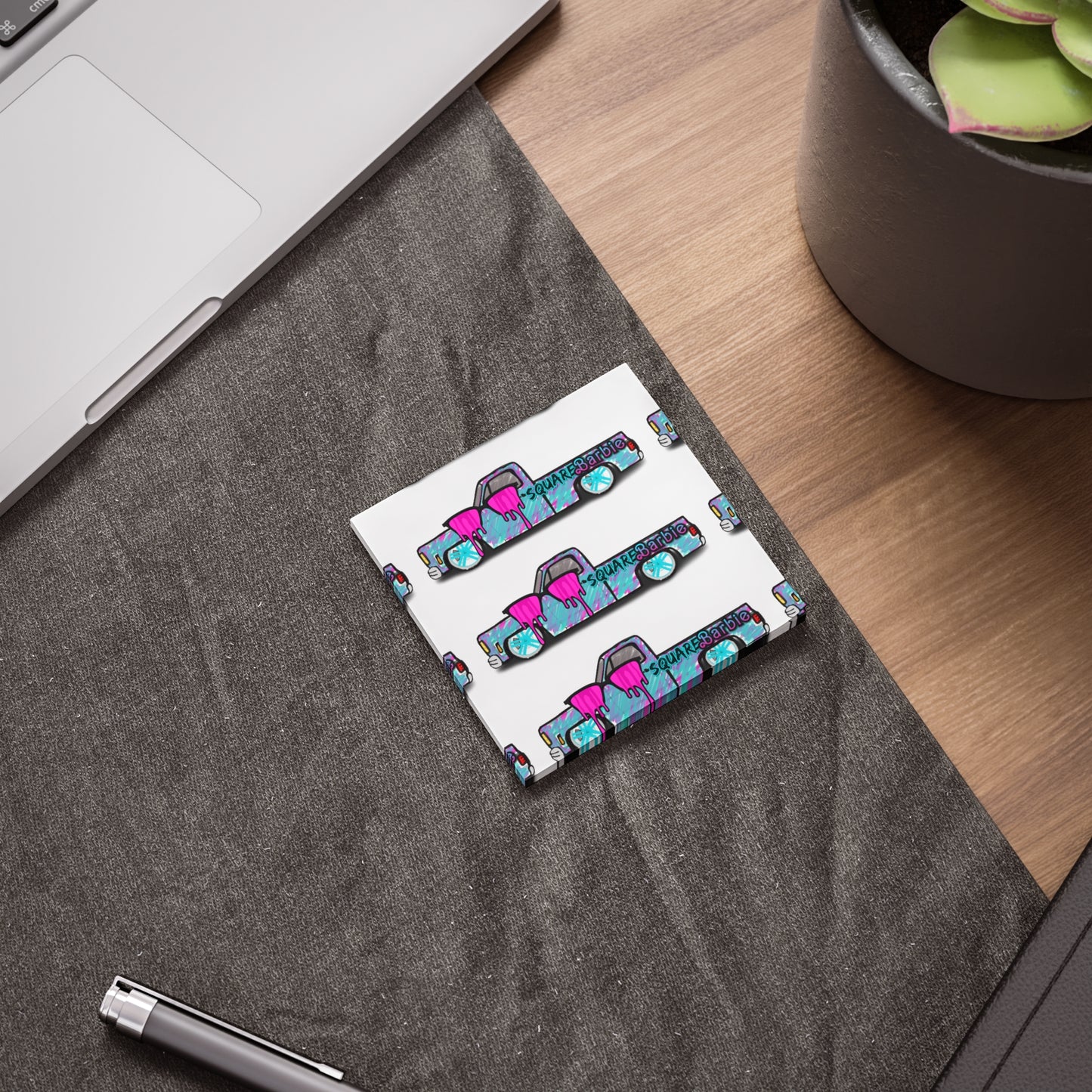 SQUAREBARBIE Post-it® Note Pads - Chop'D Ratz Garage