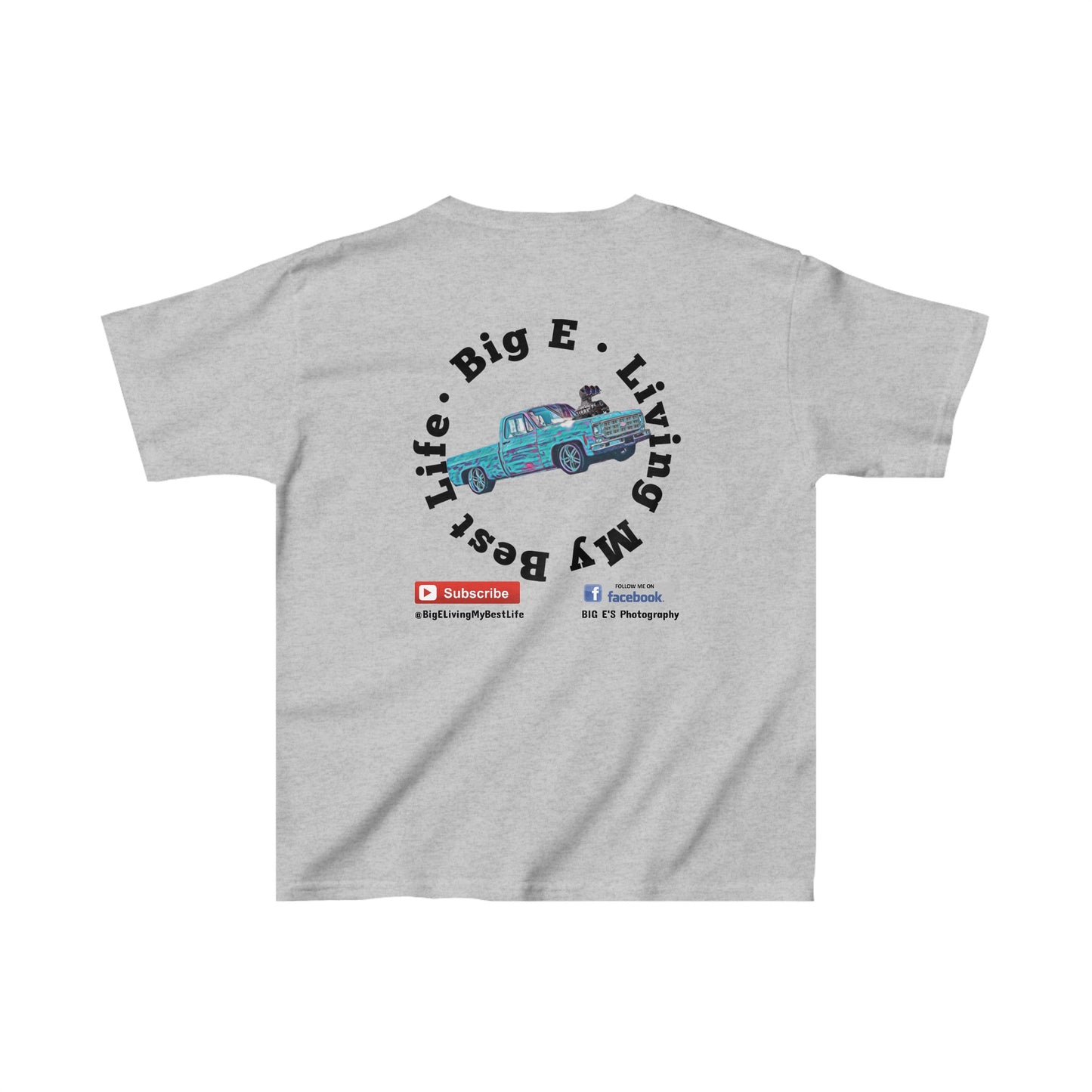 BIG E LIVING MY BEST LIFE Kids Youth Cotton T-Shirt - Chop'D Ratz Garage