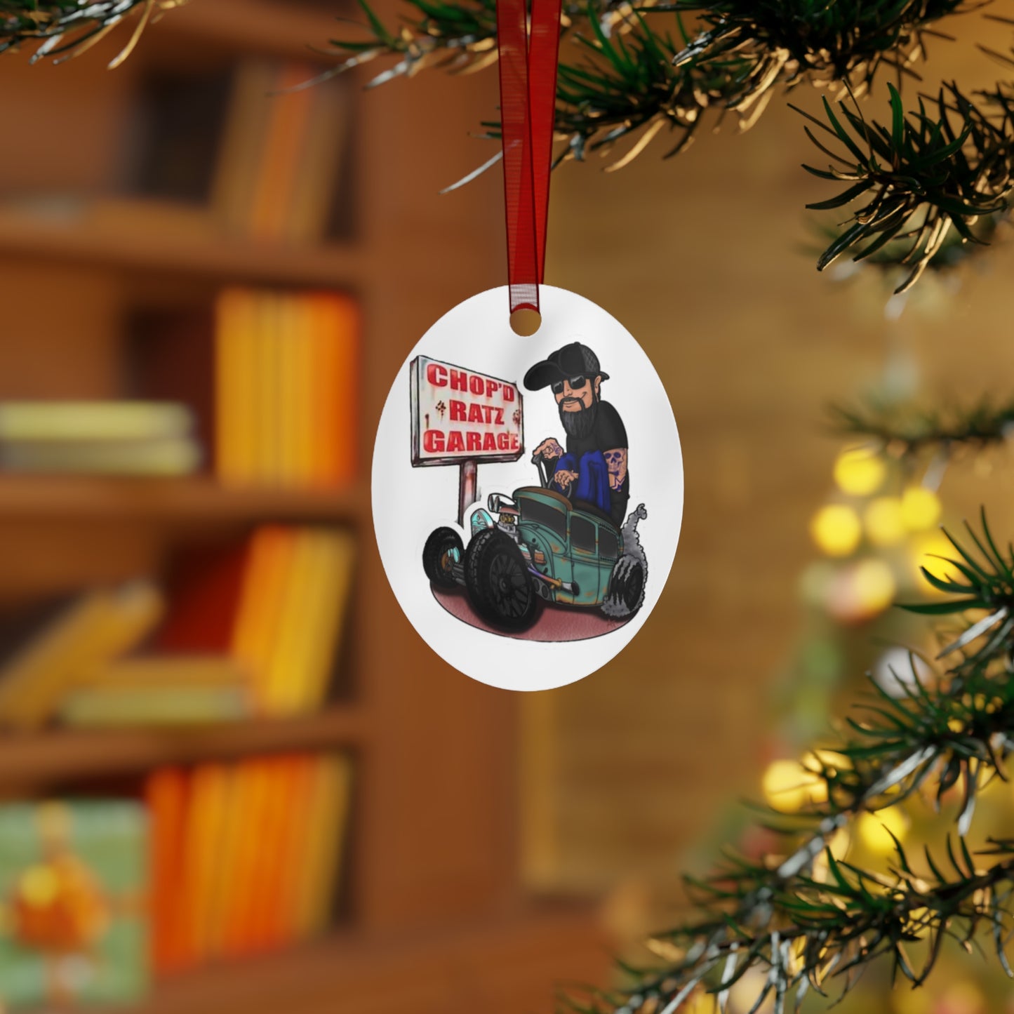 Metal Ornaments - Chop'D Ratz Garage