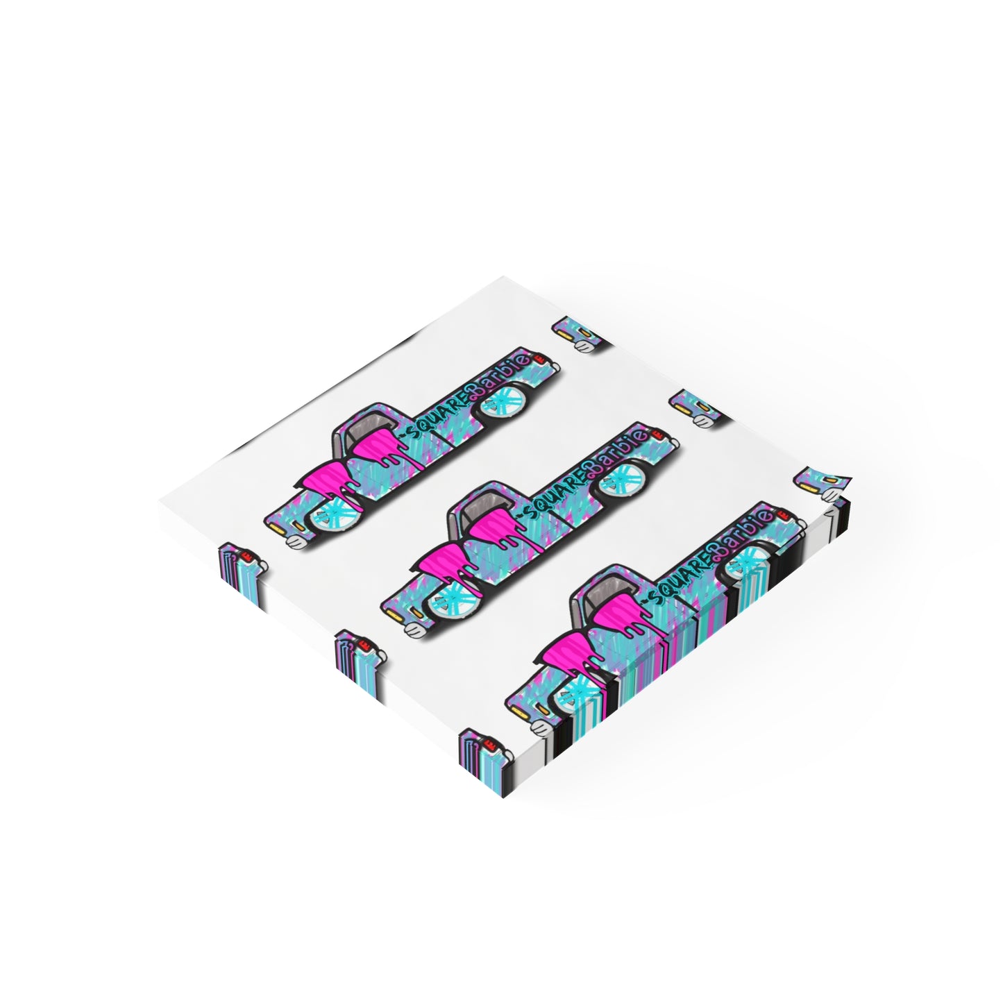 SQUAREBARBIE Post-it® Note Pads - Chop'D Ratz Garage