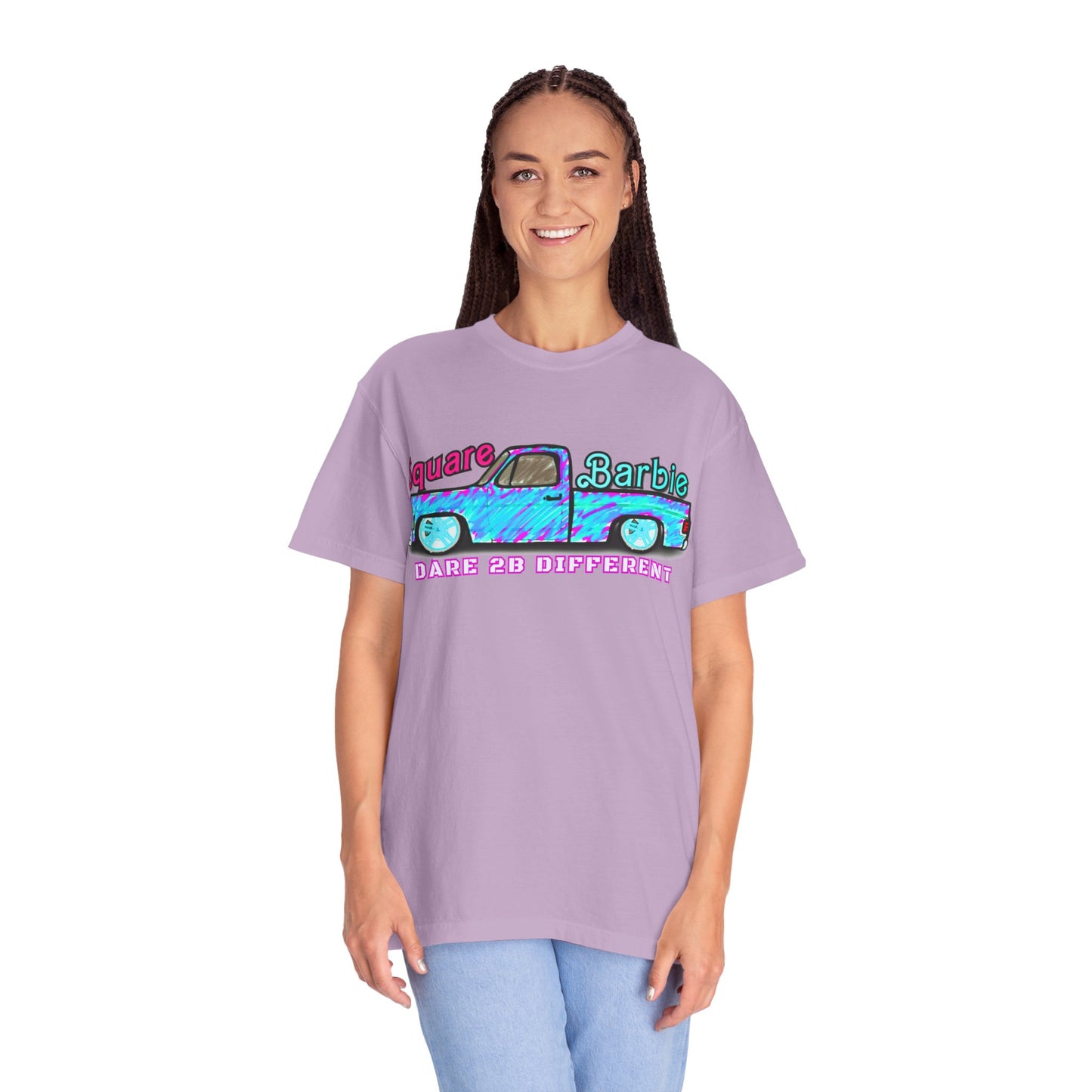 Dare to Be Different SquareBarbie T-Shirt - Unisex Garment-Dyed Popular Comfort Colors Tee - Chop'D Ratz Garage