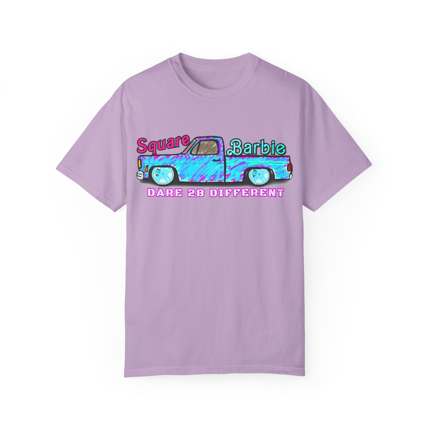 Dare to Be Different SquareBarbie T-Shirt - Unisex Garment-Dyed Popular Comfort Colors Tee - Chop'D Ratz Garage