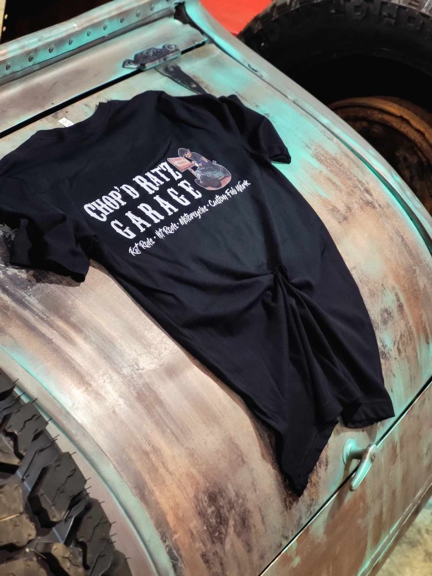 The OG ChopD Ratz Garage Unisex Short Sleeve Shirt - Chop'D Ratz Garage