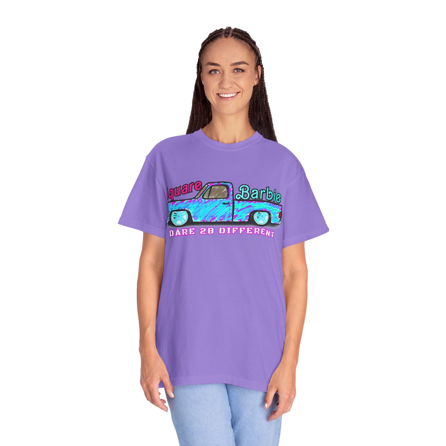 Dare to Be Different SquareBarbie T-Shirt - Unisex Garment-Dyed Popular Comfort Colors Tee - Chop'D Ratz Garage