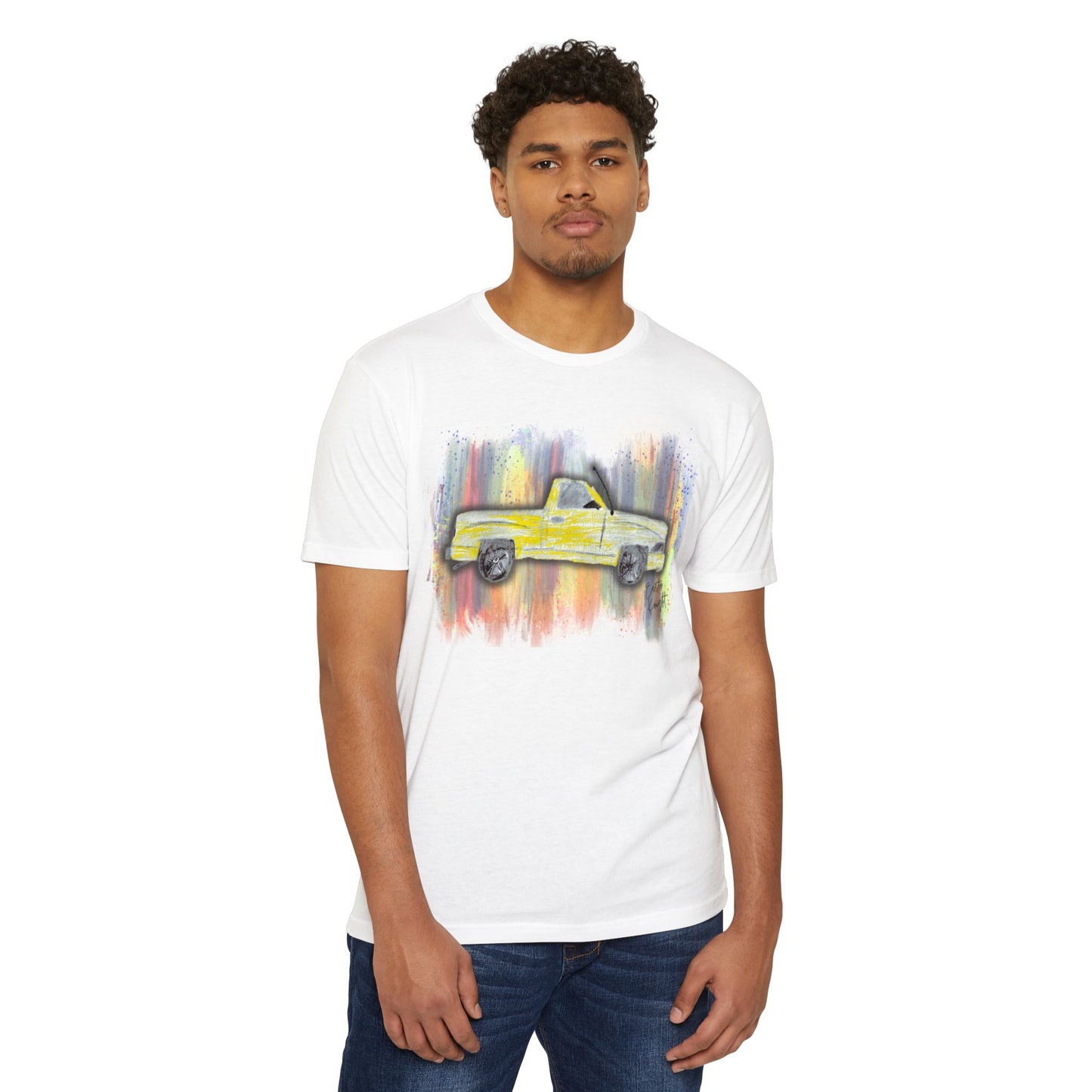 George's Dodge Yellow Truck T-Shirt — Watercolor by Easton K.