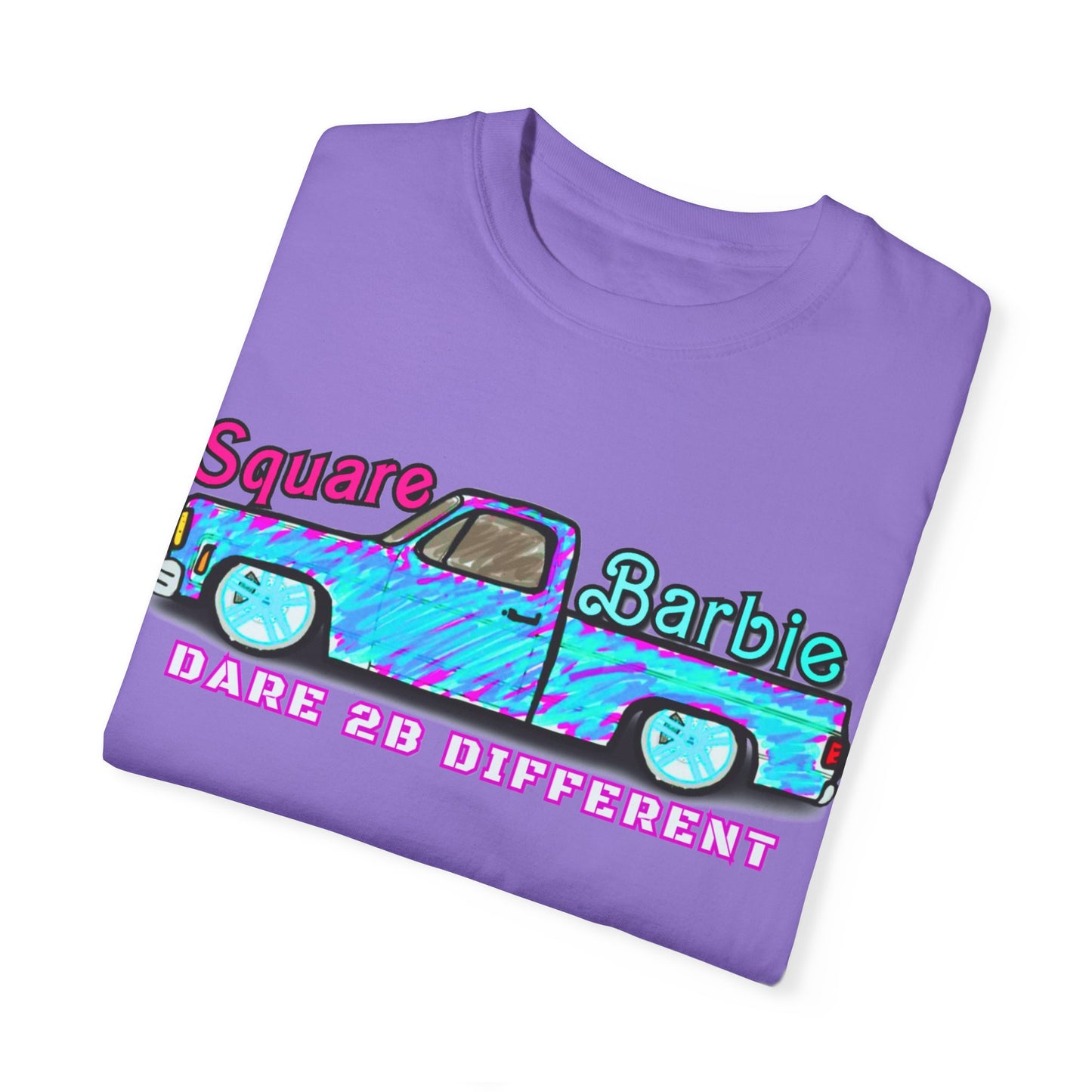 Dare to Be Different SquareBarbie T-Shirt - Unisex Garment-Dyed Popular Comfort Colors Tee - Chop'D Ratz Garage
