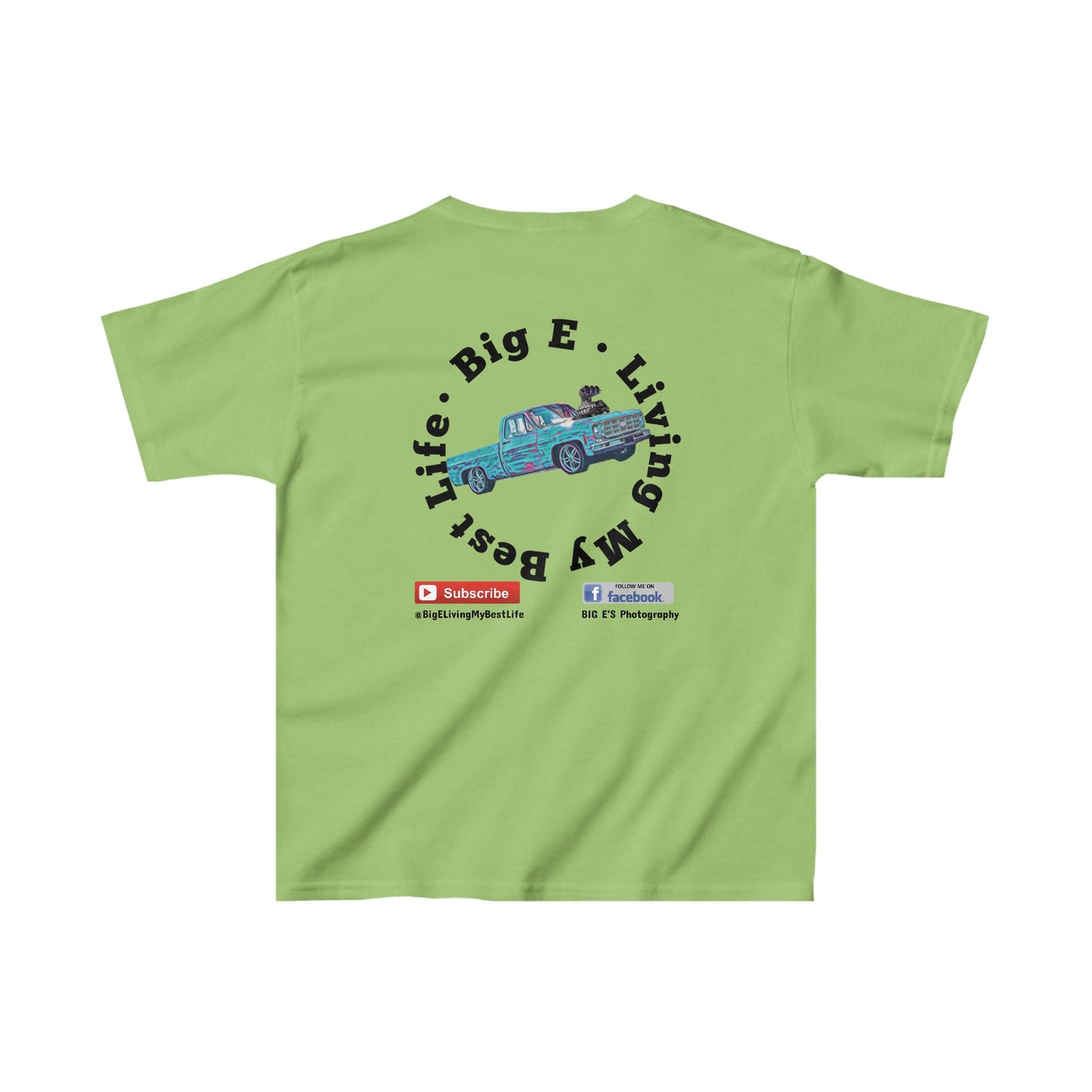BIG E LIVING MY BEST LIFE Kids Youth Cotton T-Shirt - Chop'D Ratz Garage