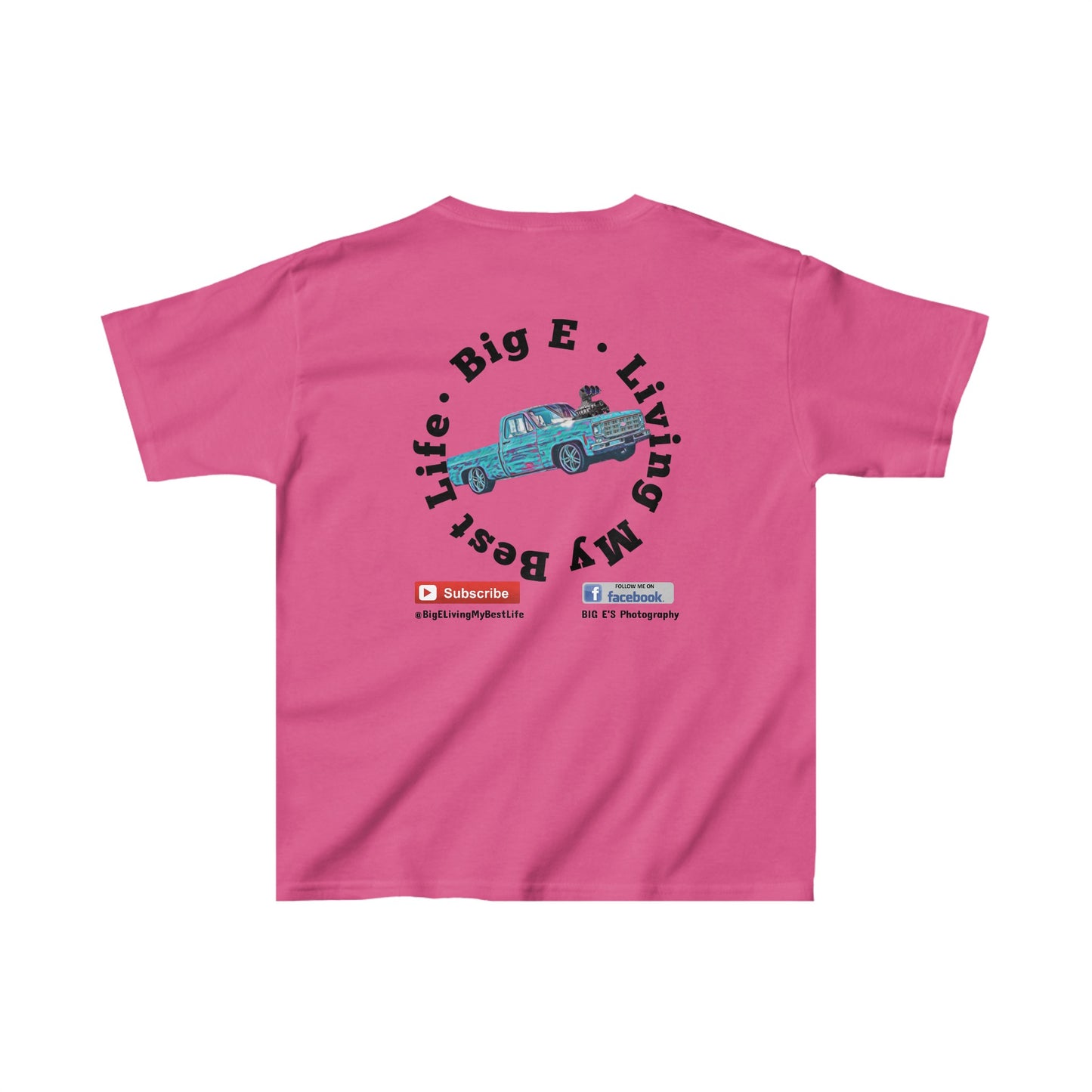 BIG E LIVING MY BEST LIFE Kids Youth Cotton T-Shirt - Chop'D Ratz Garage