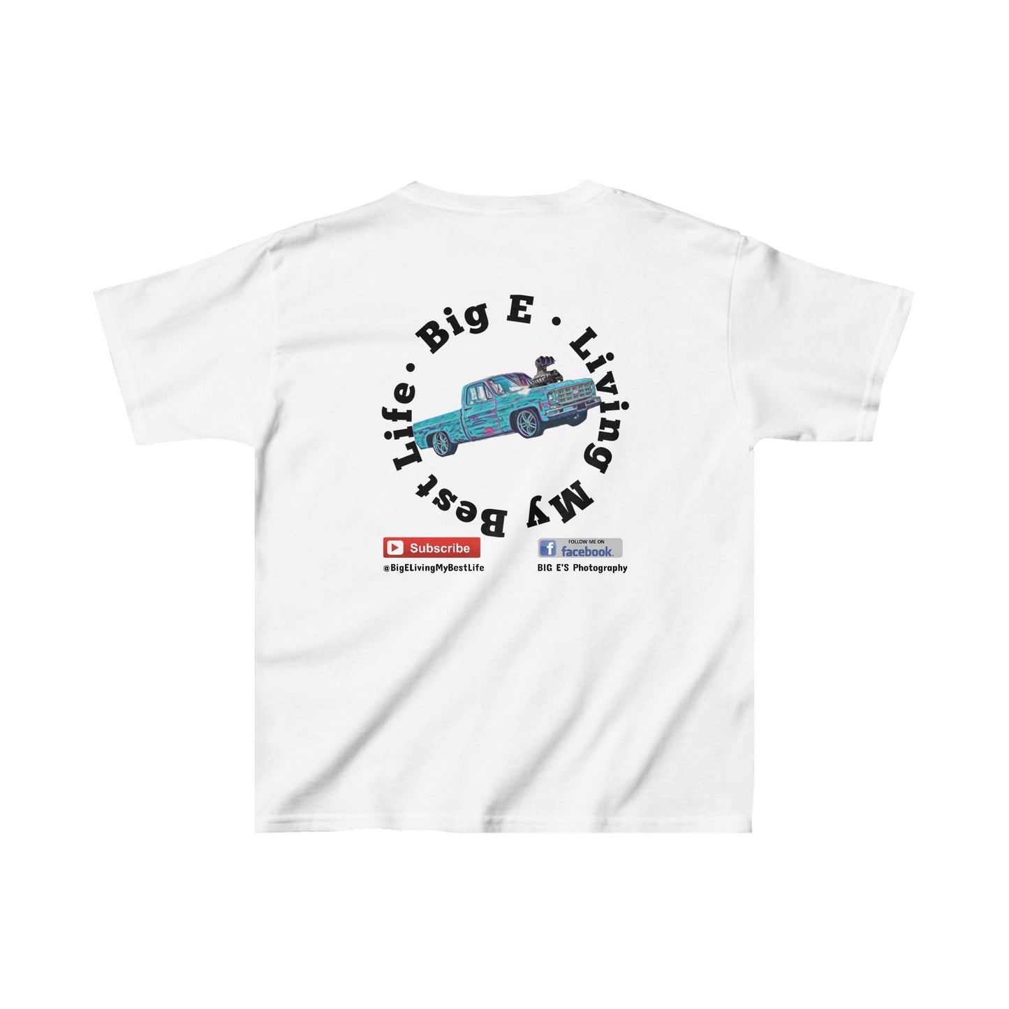 BIG E LIVING MY BEST LIFE Kids Youth Cotton T-Shirt - Chop'D Ratz Garage