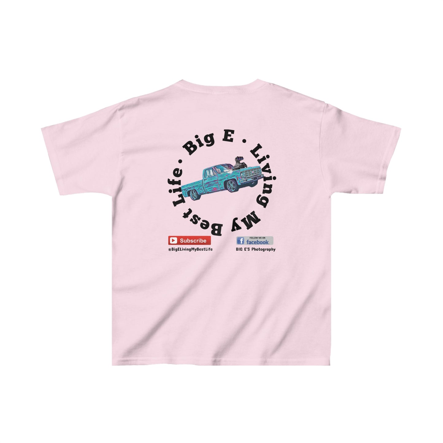 BIG E LIVING MY BEST LIFE Kids Youth Cotton T-Shirt - Chop'D Ratz Garage