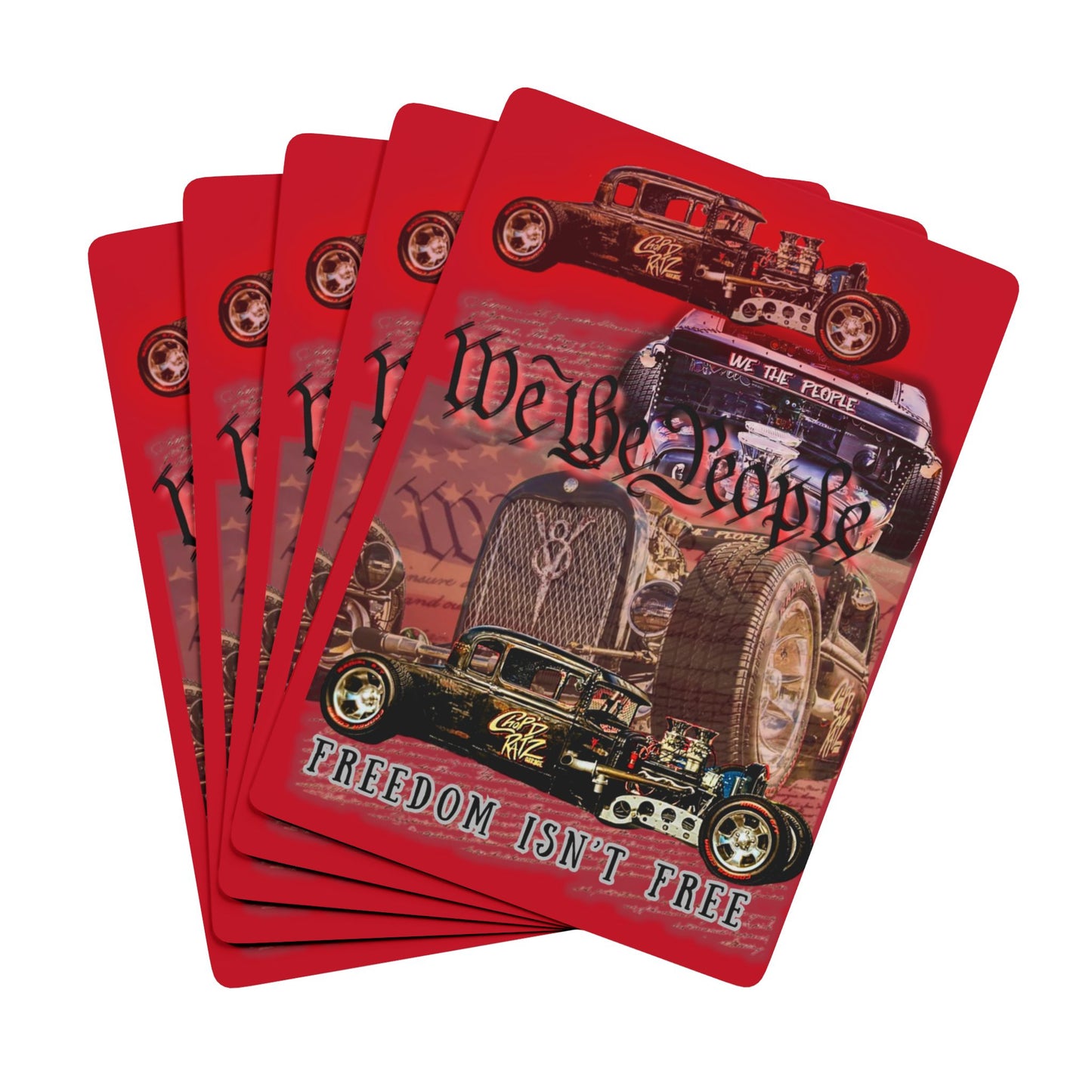 THE HEGG | WE THE PEOPLE | Custom Poker Playing Cards | Freedom Isn't Free | Perfect for Game Night & Gifts - Chop'D Ratz Garage
