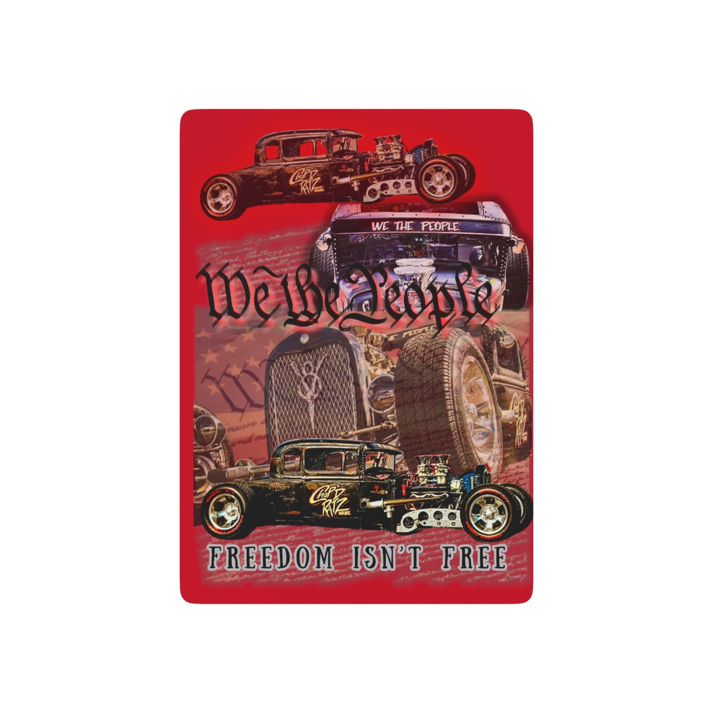 THE HEGG | WE THE PEOPLE | Custom Poker Playing Cards | Freedom Isn't Free | Perfect for Game Night & Gifts - Chop'D Ratz Garage