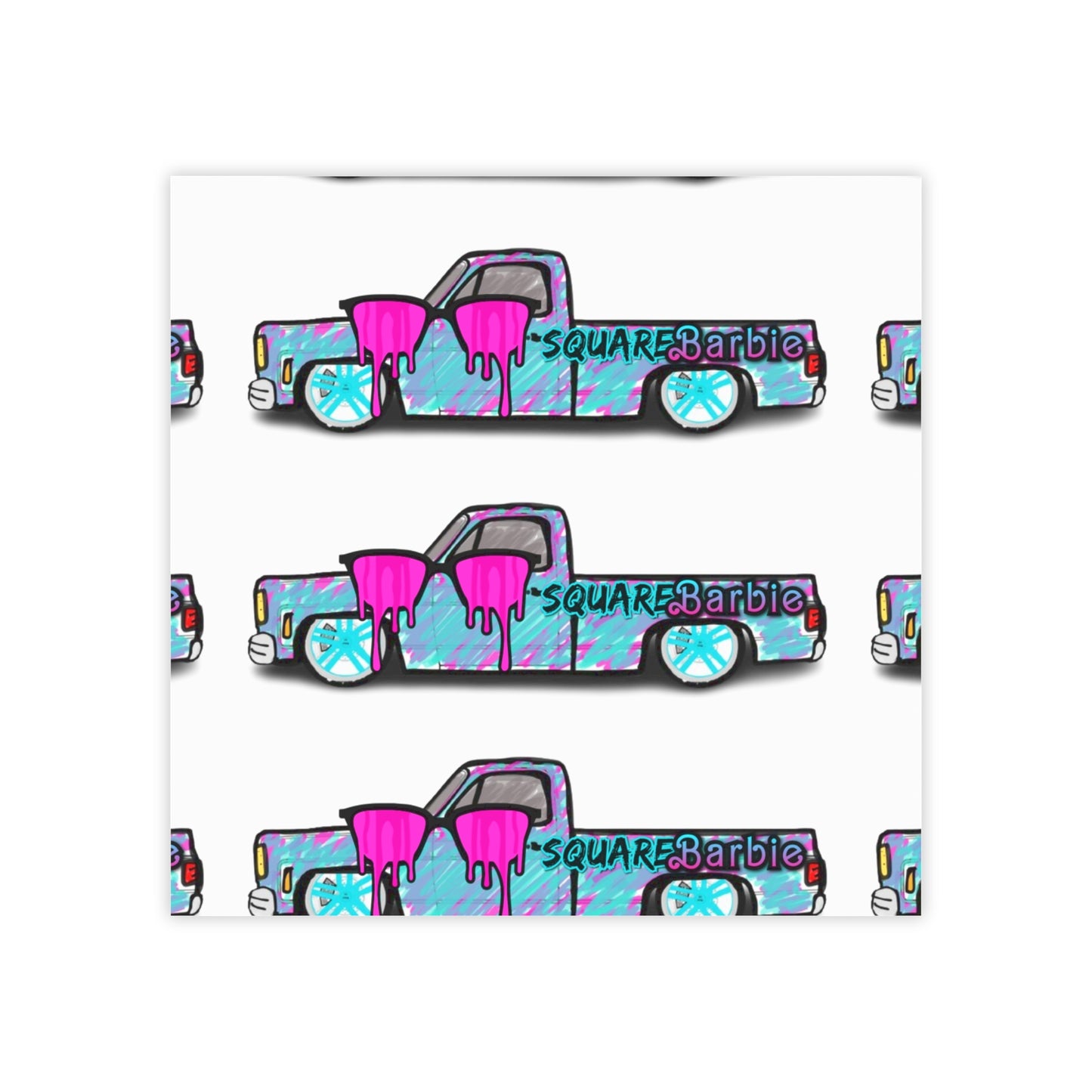 SQUAREBARBIE Post-it® Note Pads - Chop'D Ratz Garage
