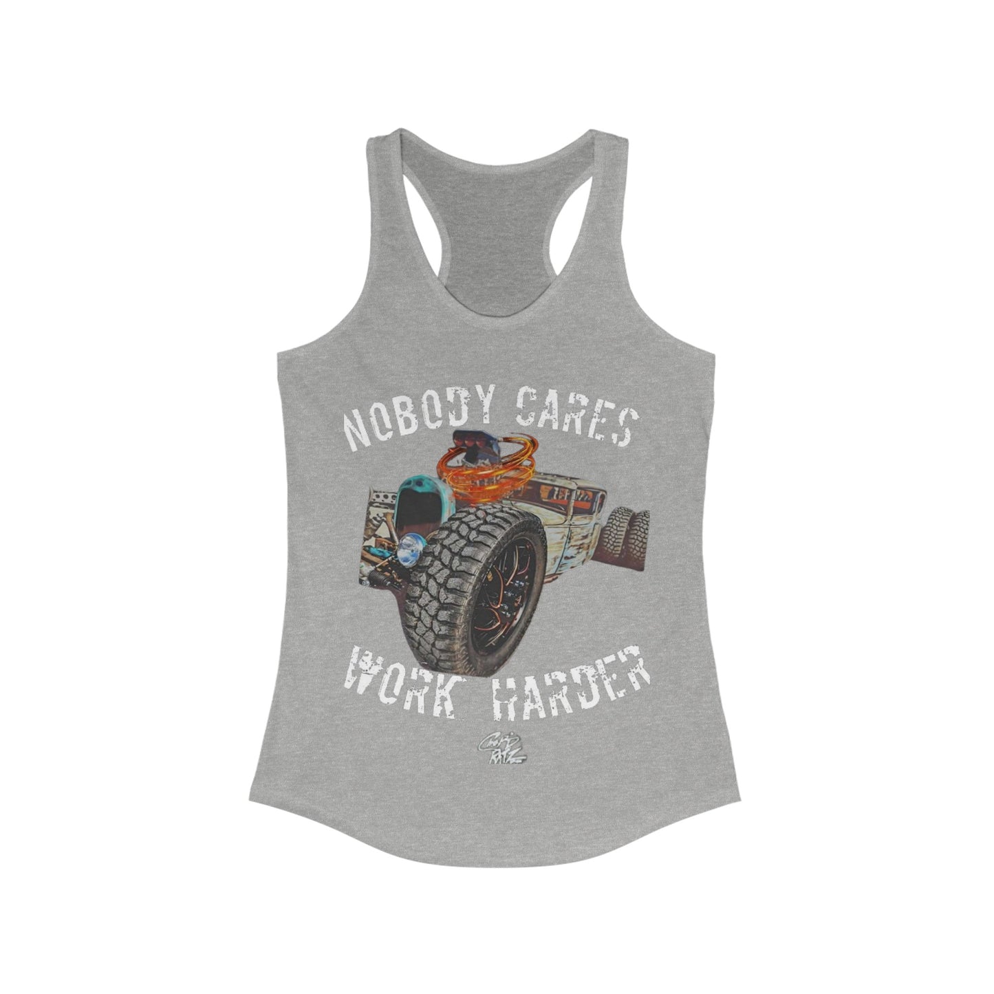 NOBODY CARES RATROD Women's Racerback Tank - Chop'D Ratz Garage