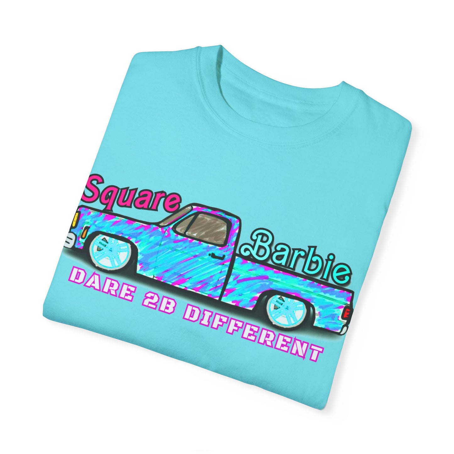 Dare to Be Different SquareBarbie T-Shirt - Unisex Garment-Dyed Popular Comfort Colors Tee - Chop'D Ratz Garage