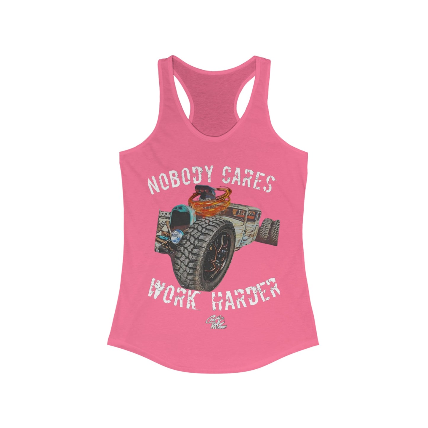 NOBODY CARES RATROD Women's Racerback Tank - Chop'D Ratz Garage