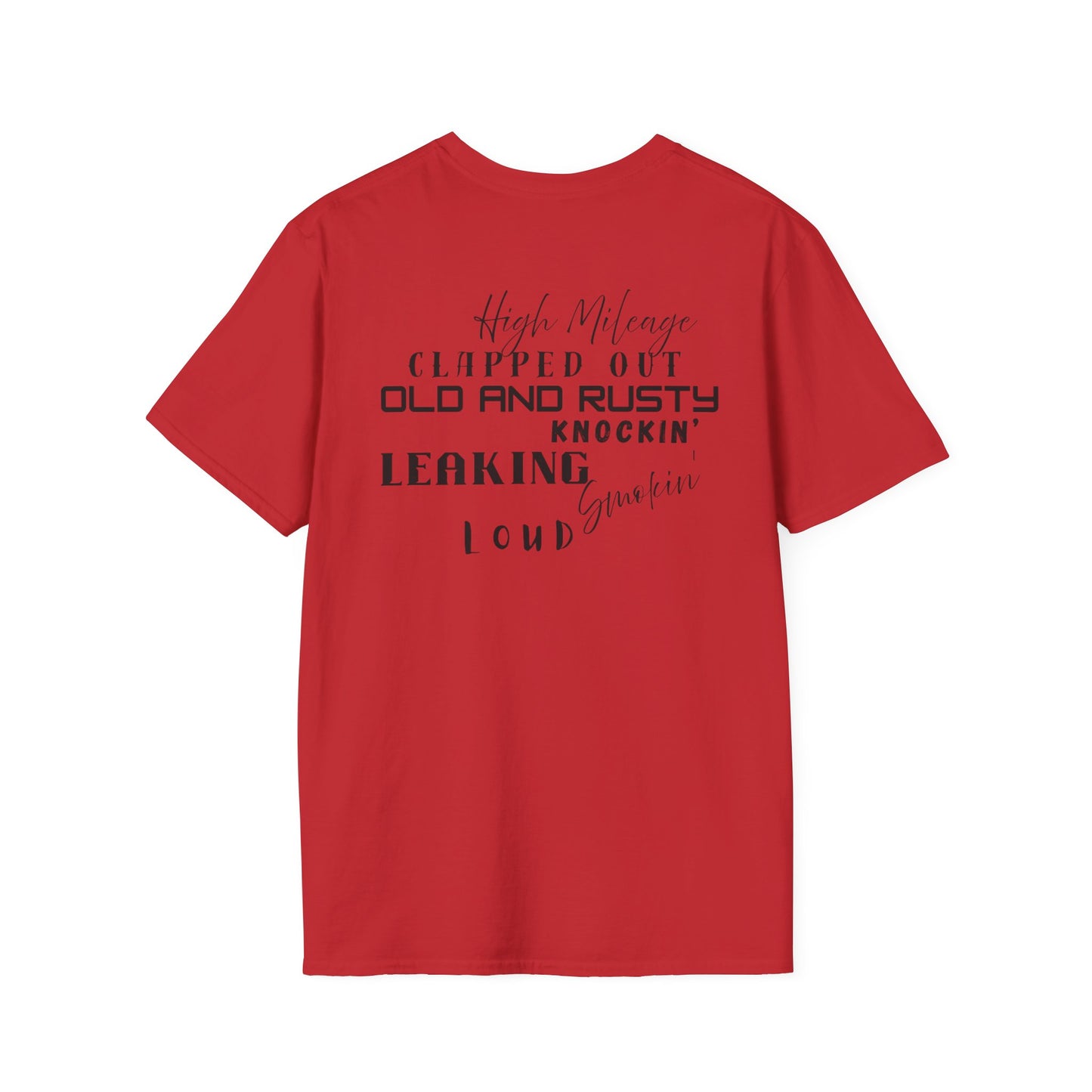High Mileage Vintage Unisex T-Shirt, Funny Car Lovers Tee, Gift for Him or Her, Automotive Humor, Casual Everyday Wear - Chop'D Ratz Garage