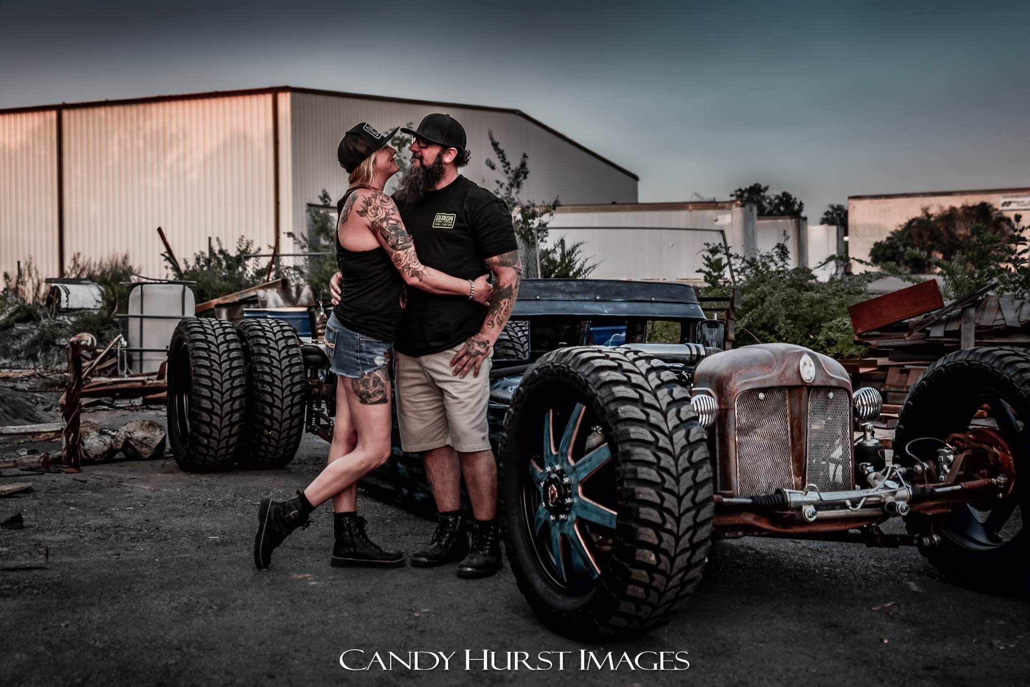 Cooley and Candice with EreXion diesel rat rod 2024