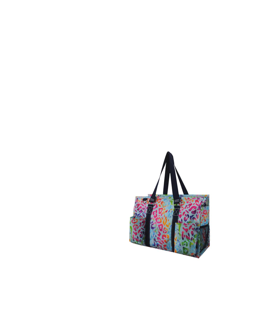 Rainbow Cheetah Organizer Tote Bag - Chop'D Ratz Garage