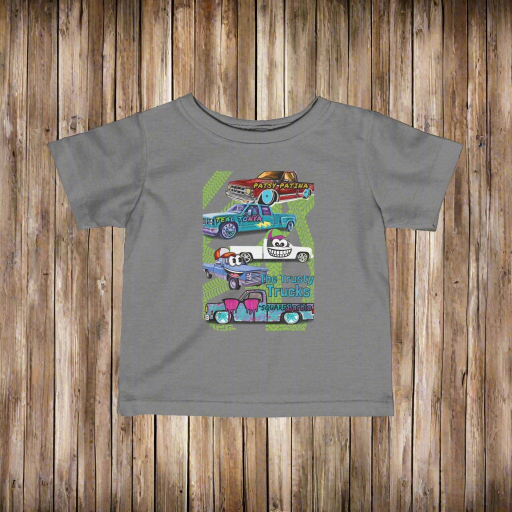 THE TRUSTY TRUCKS toddler shirt by author Candice Ballard, Chevy Trucks