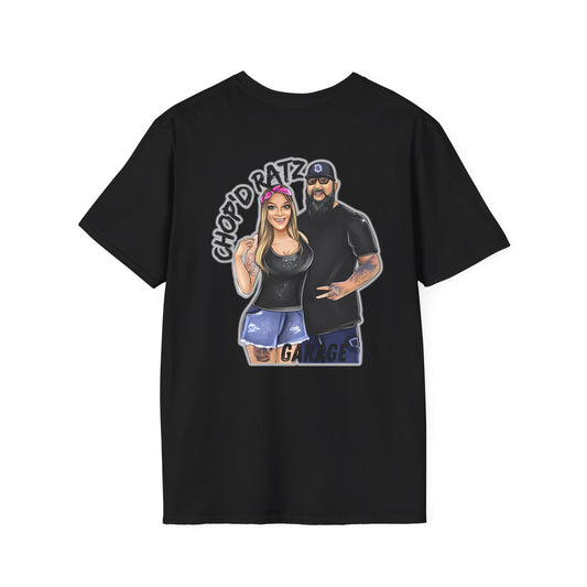 Power Couple Tee, Chop'D Ratz Garage, Graphic T-Shirt, Unisex Casual
