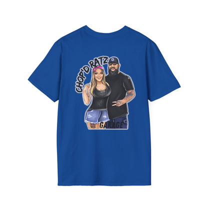 Power Couple Tee, Chop'D Ratz Garage, Graphic T-Shirt, Unisex Casual