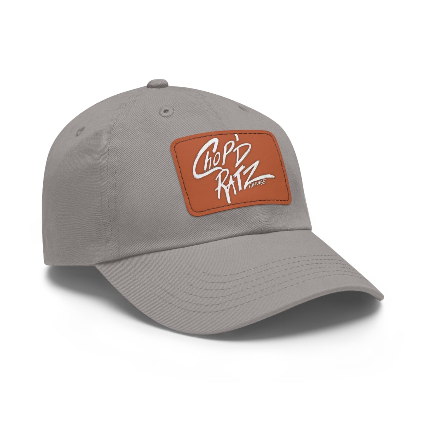 CRG Dad Hat w/ Leather Patch - Chop'D Ratz Garage
