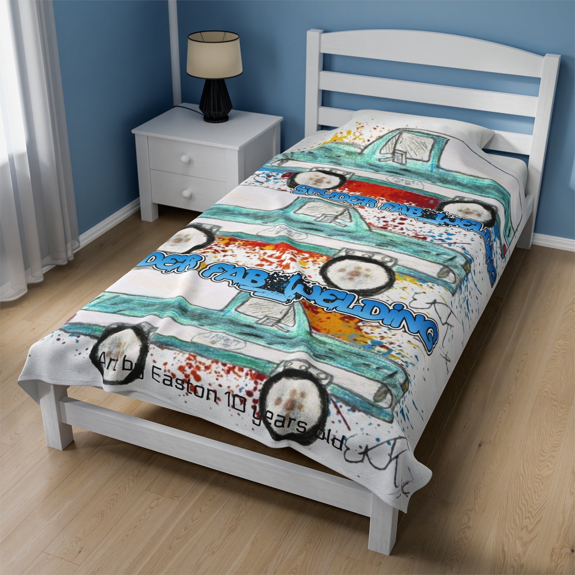 SPYDER by Easton Velveteen Blanket - Chop'D Ratz Garage
