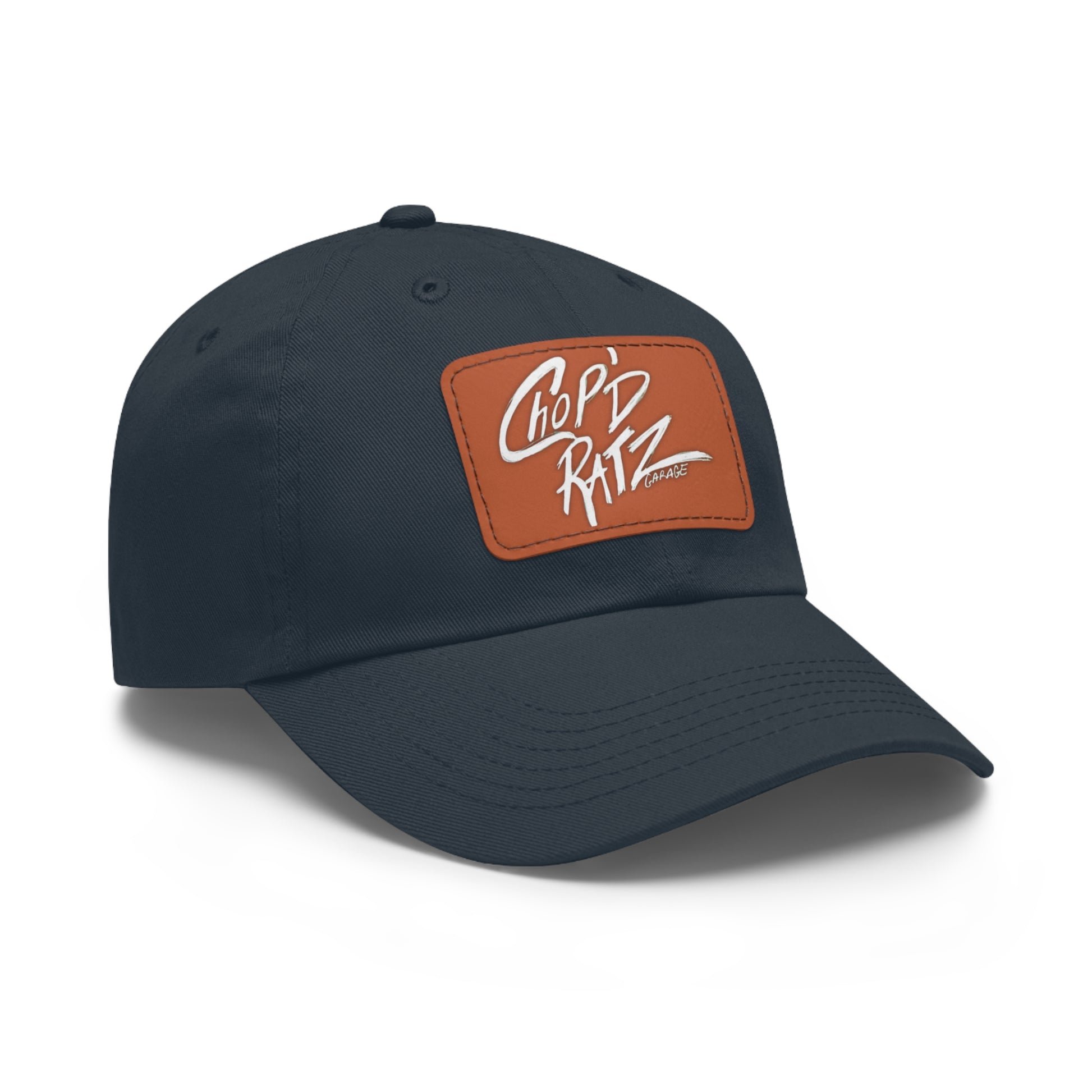 CRG Dad Hat w/ Leather Patch - Chop'D Ratz Garage