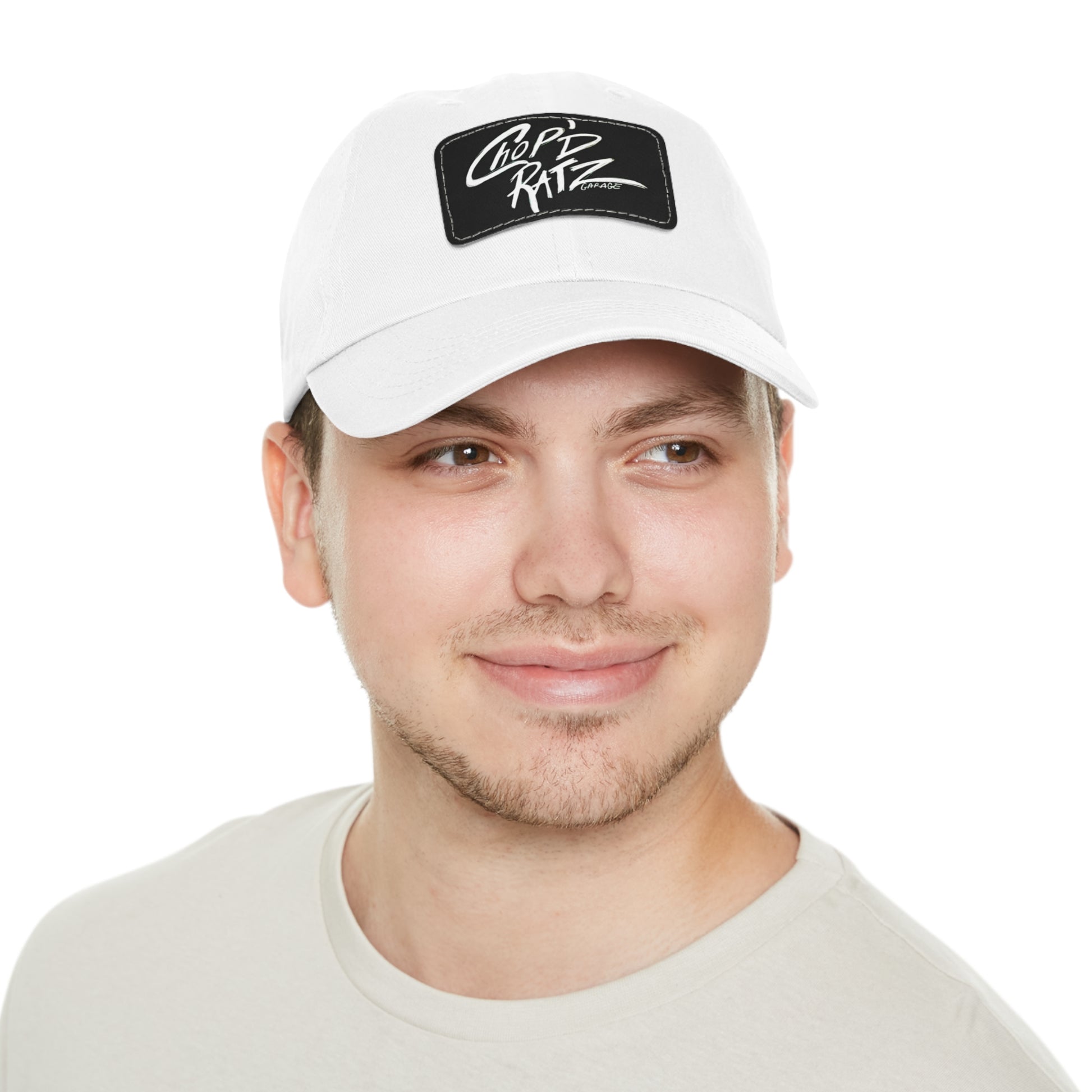 CRG Dad Hat w/ Leather Patch - Chop'D Ratz Garage