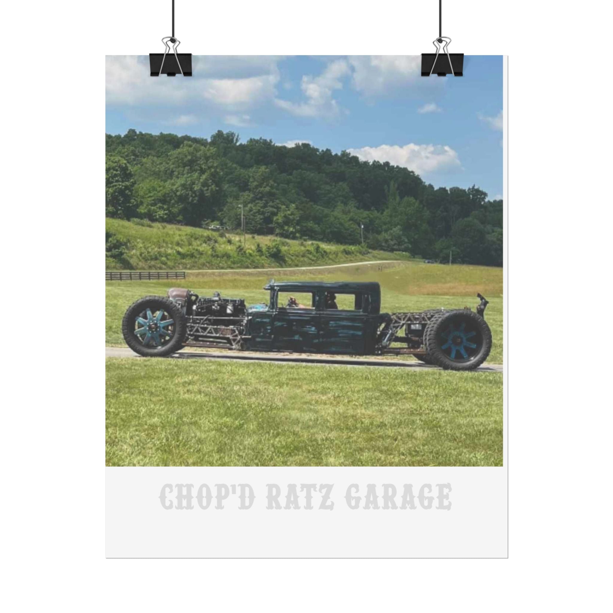 EREXION Diesel Rat Rod Dually Car Print — Rolled Poster – Chop'D