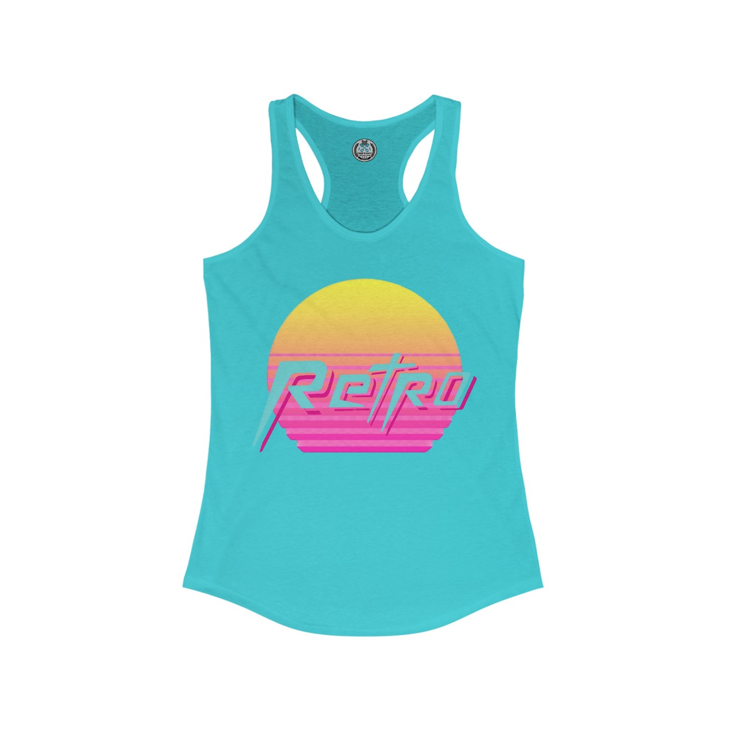 RETRO VIBES Women's Racerback Tank Top - Chop'D Ratz Garage