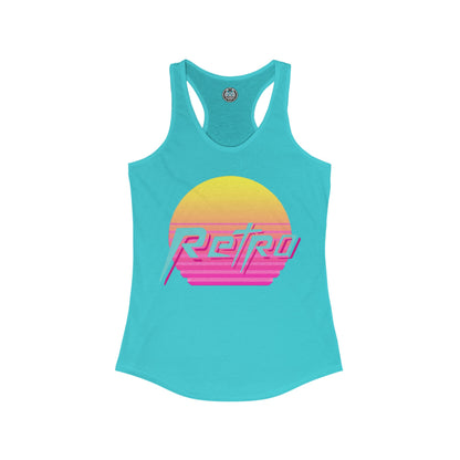 RETRO VIBES Women's Racerback Tank Top - Chop'D Ratz Garage