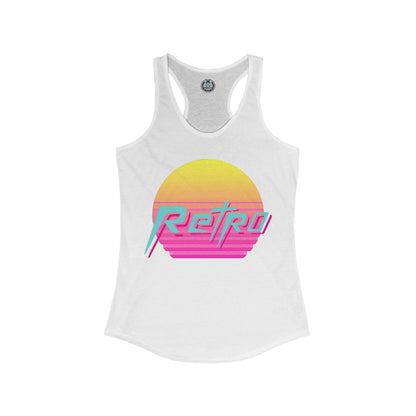 RETRO VIBES Women's Racerback Tank Top - Chop'D Ratz Garage