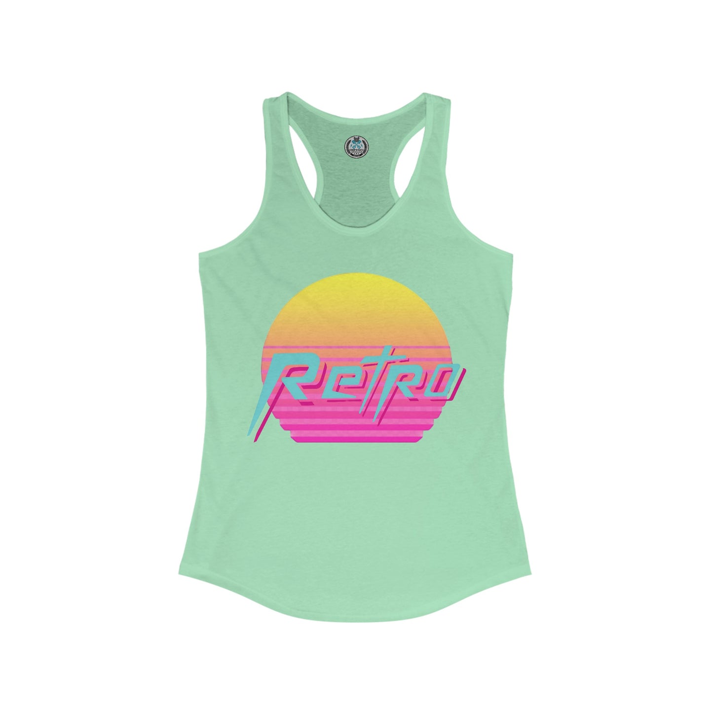 RETRO VIBES Women's Racerback Tank Top - Chop'D Ratz Garage
