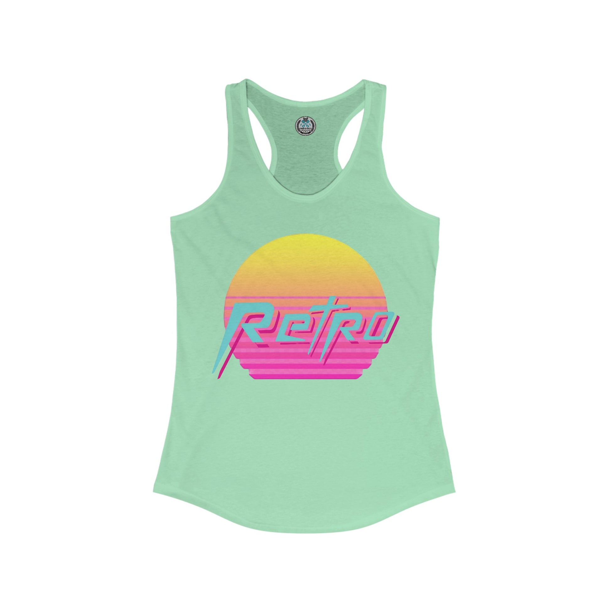 RETRO VIBES Women's Racerback Tank Top - Chop'D Ratz Garage