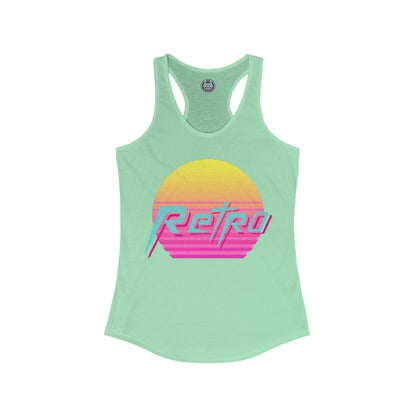 RETRO VIBES Women's Racerback Tank Top - Chop'D Ratz Garage