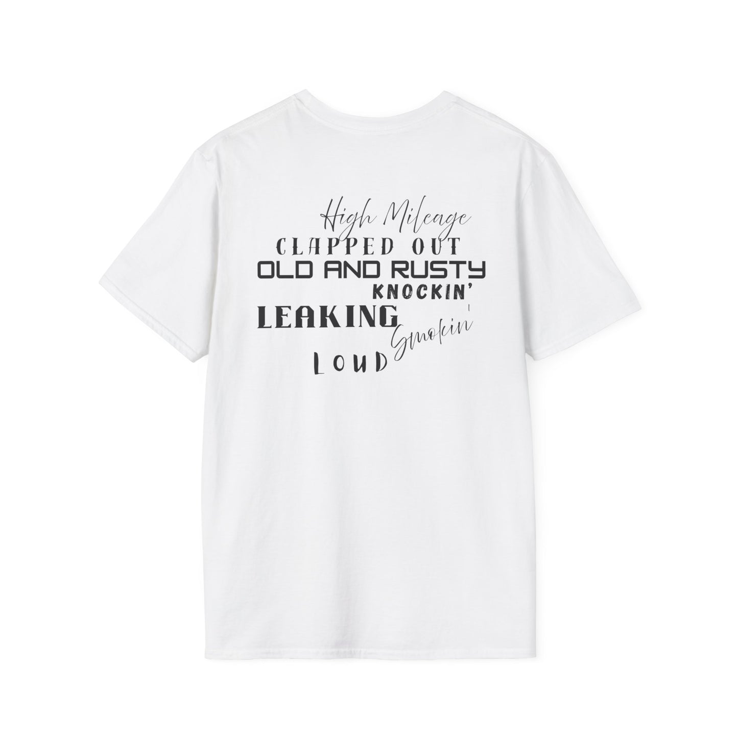 High Mileage Vintage Unisex T-Shirt, Funny Car Lovers Tee, Gift for Him or Her, Automotive Humor, Casual Everyday Wear - Chop'D Ratz Garage