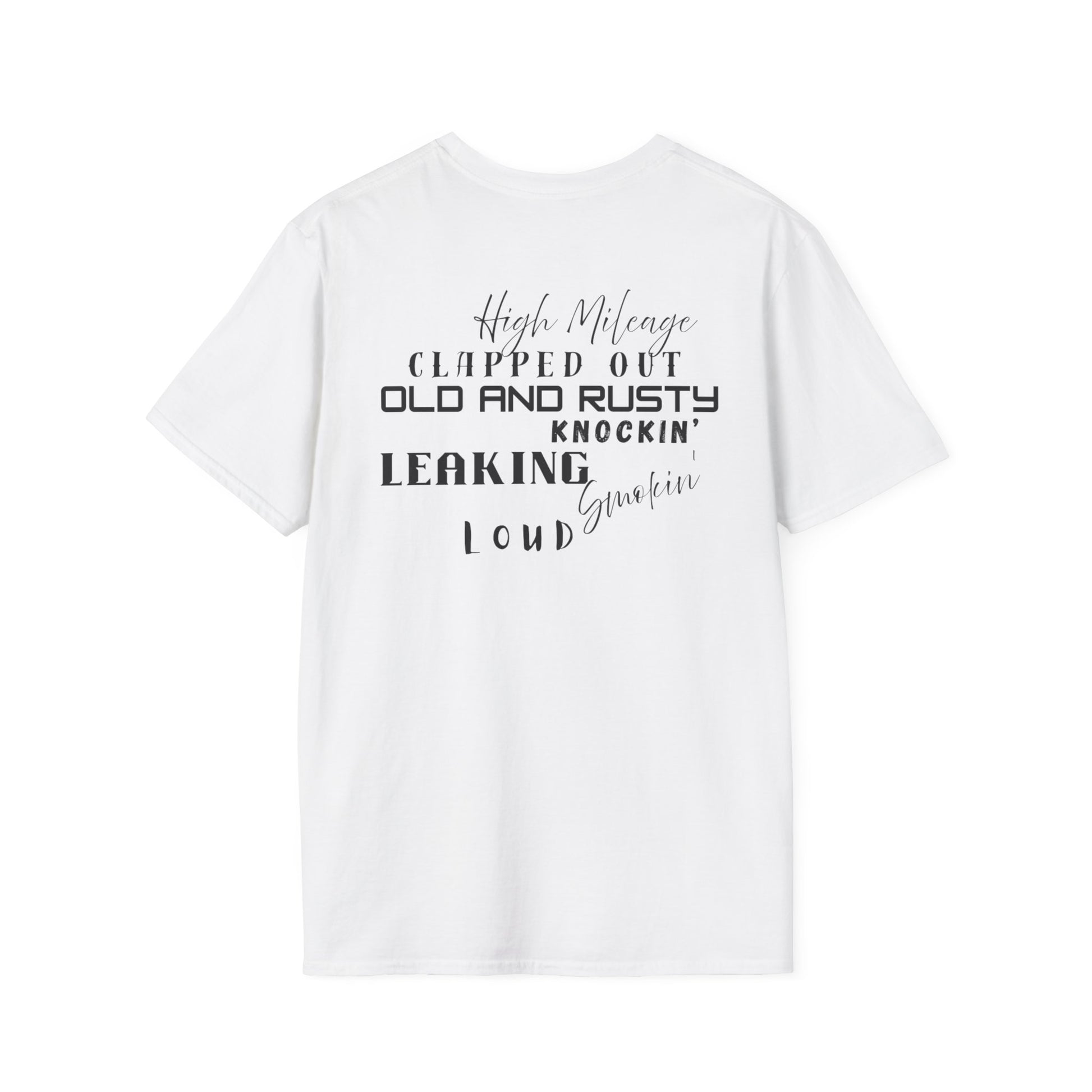 High Mileage Vintage Unisex T-Shirt, Funny Car Lovers Tee, Gift for Him or Her, Automotive Humor, Casual Everyday Wear - Chop'D Ratz Garage
