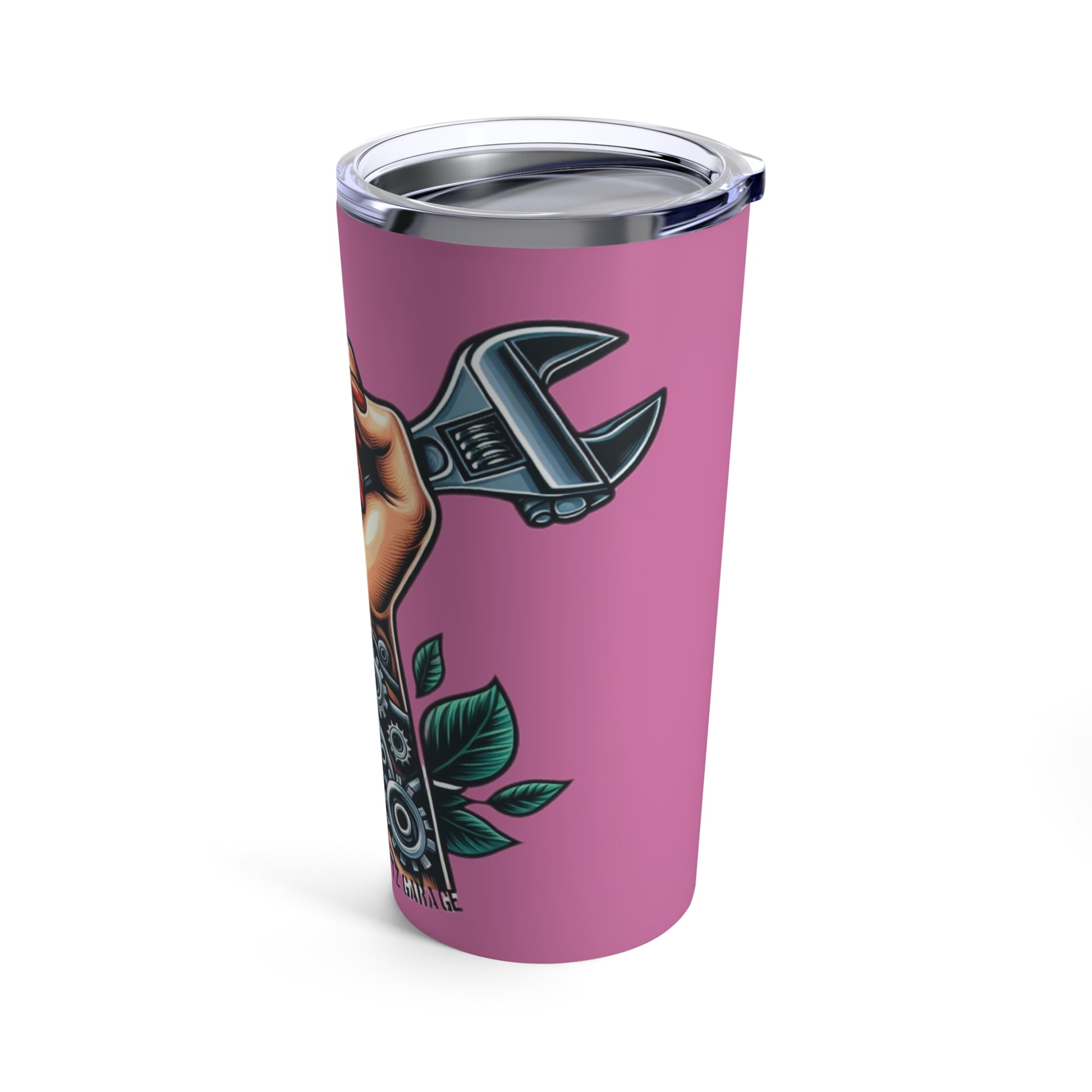 WE BUILD TOO Women Power Tumbler 20oz PINK - Chop'D Ratz Garage