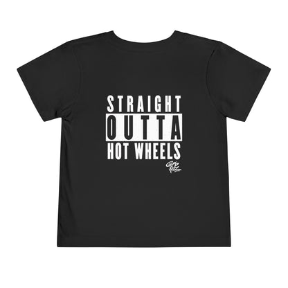 Toddler Tee - "Straight Outta Hot Wheels" Graphic Shirt 2T - 5T