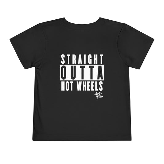 Toddler Tee - "Straight Outta Hot Wheels" Graphic Shirt 2T - 5T