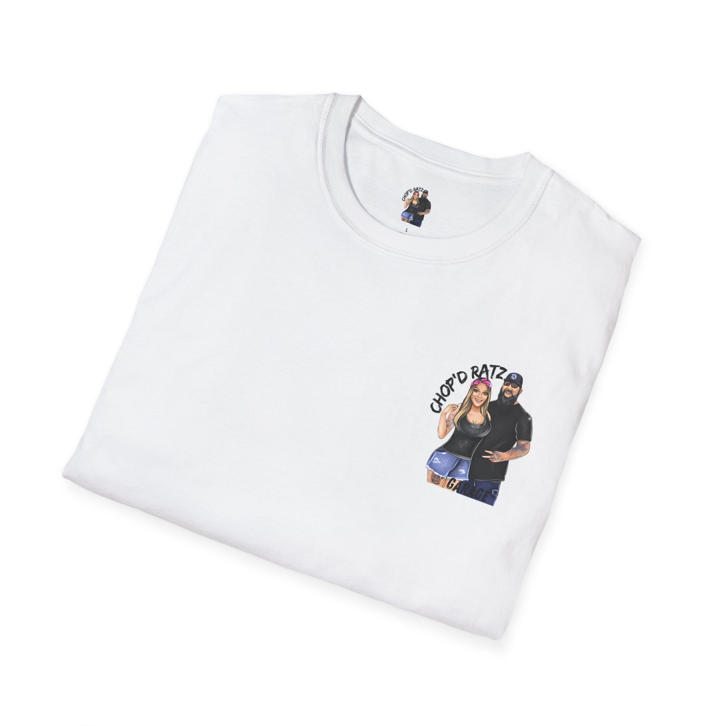 Power Couple Tee, Chop'D Ratz Garage, Graphic T-Shirt, Unisex Casual
