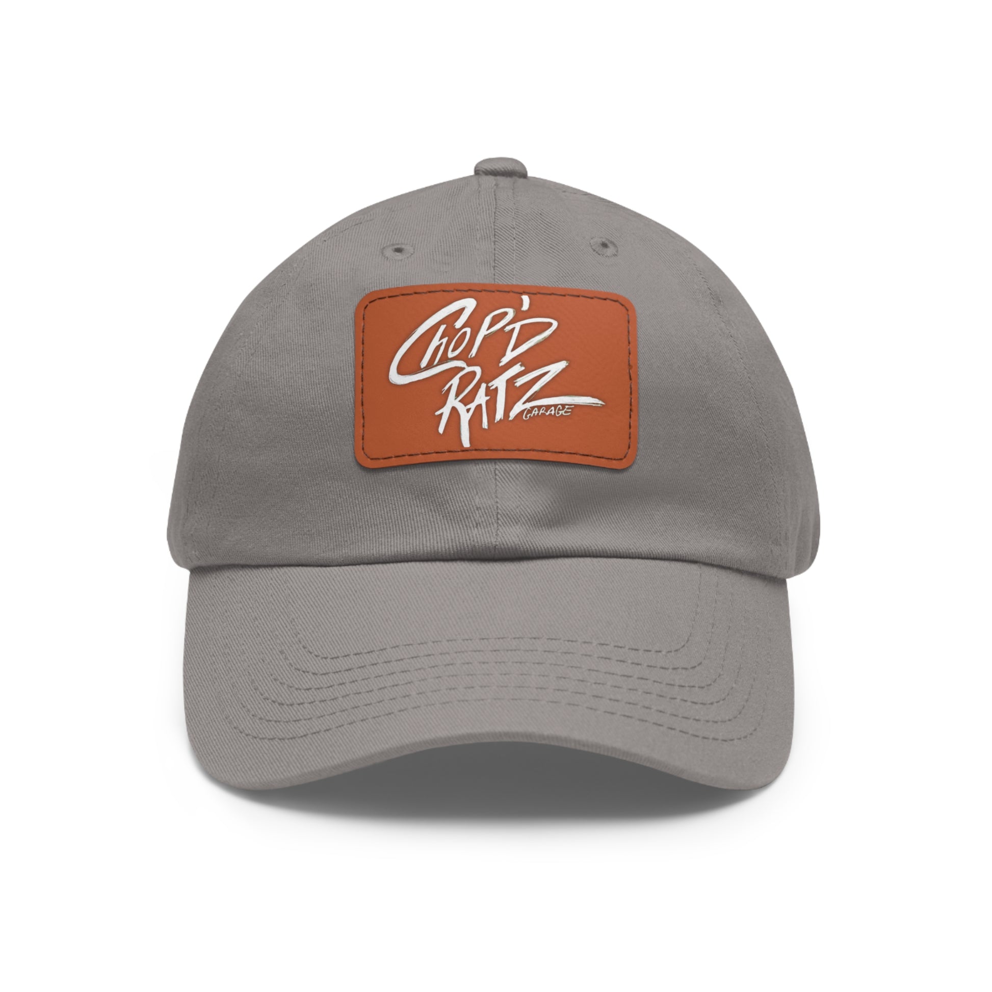 CRG Dad Hat w/ Leather Patch - Chop'D Ratz Garage