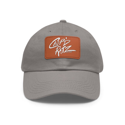 CRG Dad Hat w/ Leather Patch - Chop'D Ratz Garage