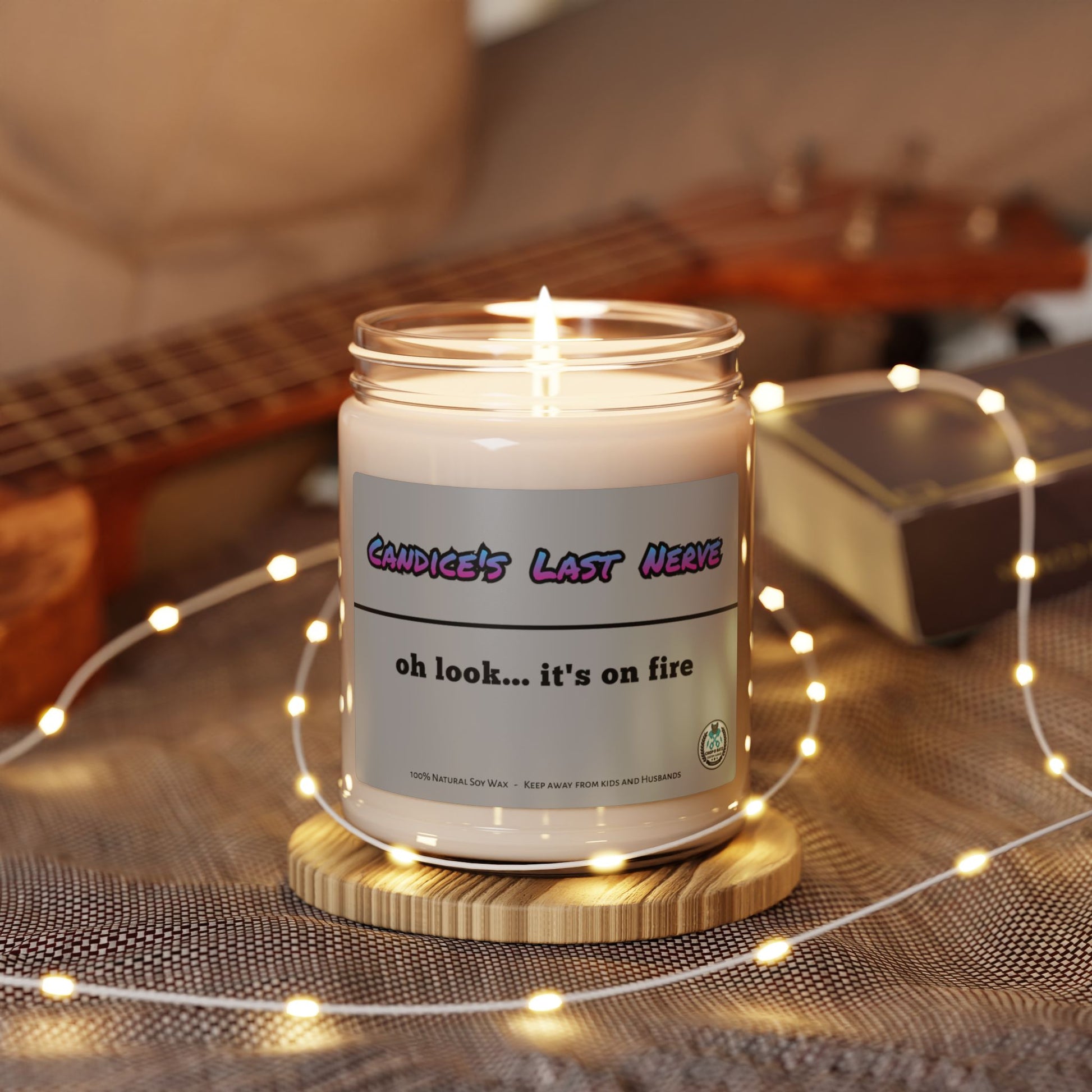 PERSONALIZED Last Nerve Candle, Funny Candle, Custom Name Candle, Funny Gift, Mom Gift, Scented Soy Candle, 9oz - Chop'D Ratz Garage