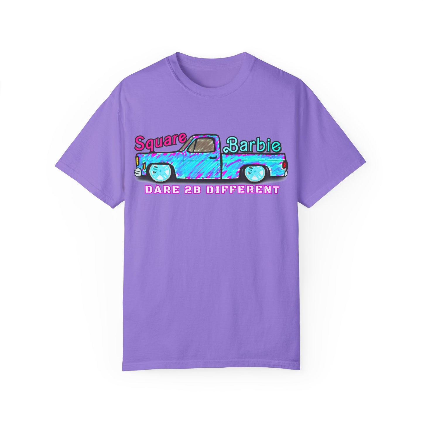 Dare to Be Different SquareBarbie T-Shirt - Unisex Garment-Dyed Popular Comfort Colors Tee