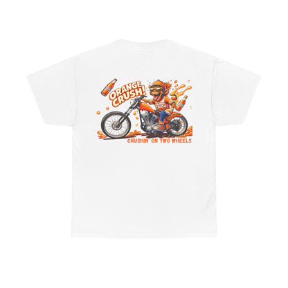 Orange Crush Custom Chopper T-Shirt — Daman's Motorcycle Design - Chop'D Ratz Garage