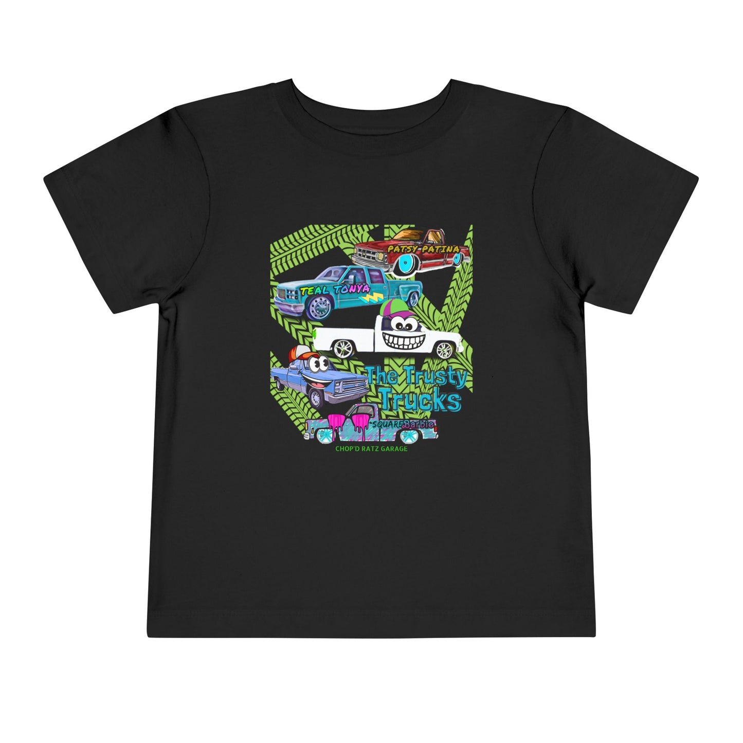 TRUSTY TRUCKS Toddler Tee - Graphic Shirt 2T - 5T