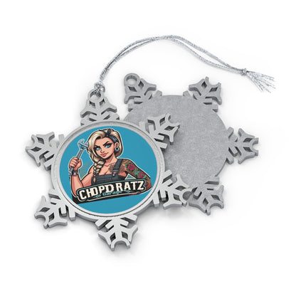 CRG Boss Lady Pewter Snowflake Ornament - Chop'D Ratz Garage
